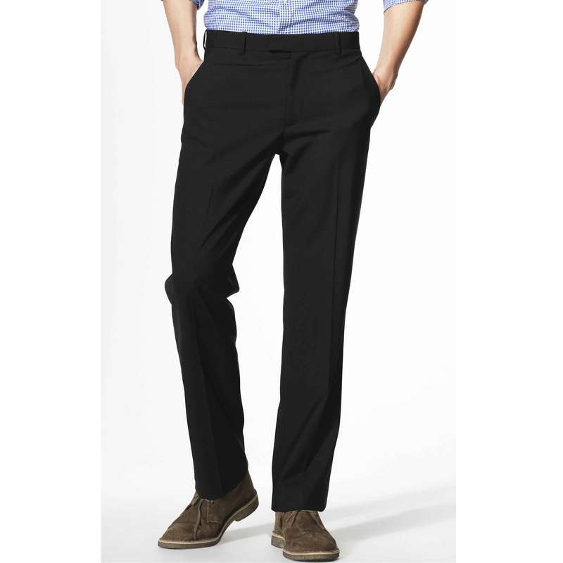 Basic Leg Trousers, Light Black, large image number 0